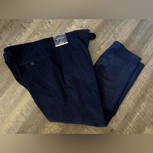Stafford Slim Fit Flat Front Corduroy Trouser- Size-40x30